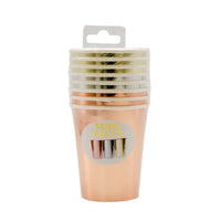 Assorted Metallics - Paper Party Cups (x8) Own Brand