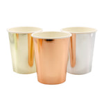 Assorted Metallics - Paper Party Cups (x8)