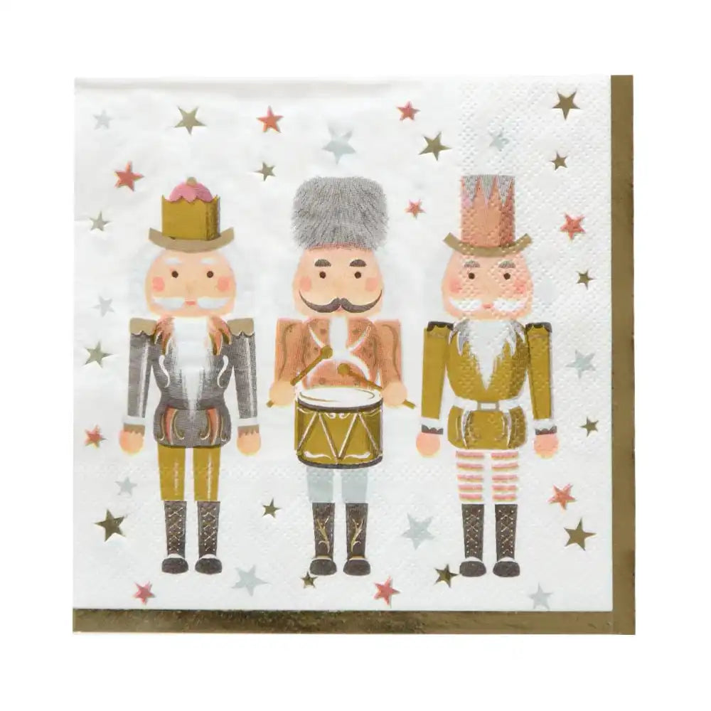 Metallic Nutcracker - Party Napkins (x16) Own Brand