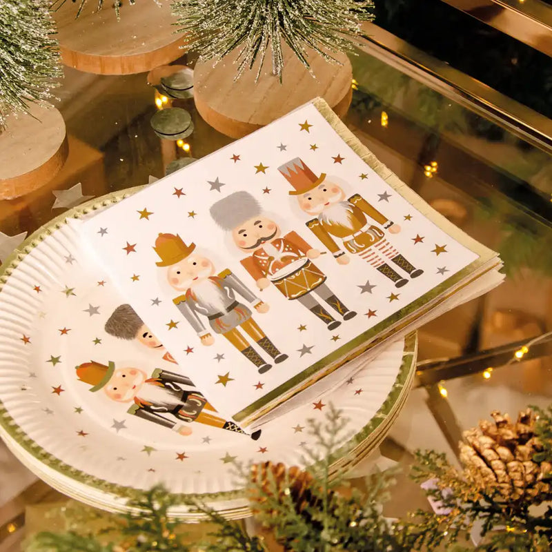 Metallic Nutcracker - Party Napkins (x16) Own Brand