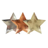 Assorted Metallics - Star Shaped Paper Party Plates (x8) Own Brand