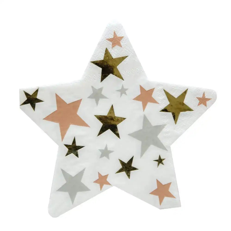 Star Shaped Paper Party Napkins (x16) Own Brand