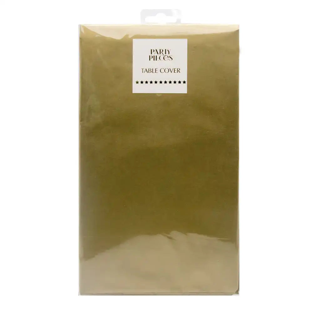 Gold Paper Table Cover Own Brand