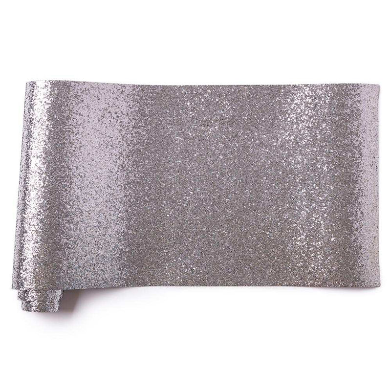Metallic Silver Glitter Table Runner Own Brand
