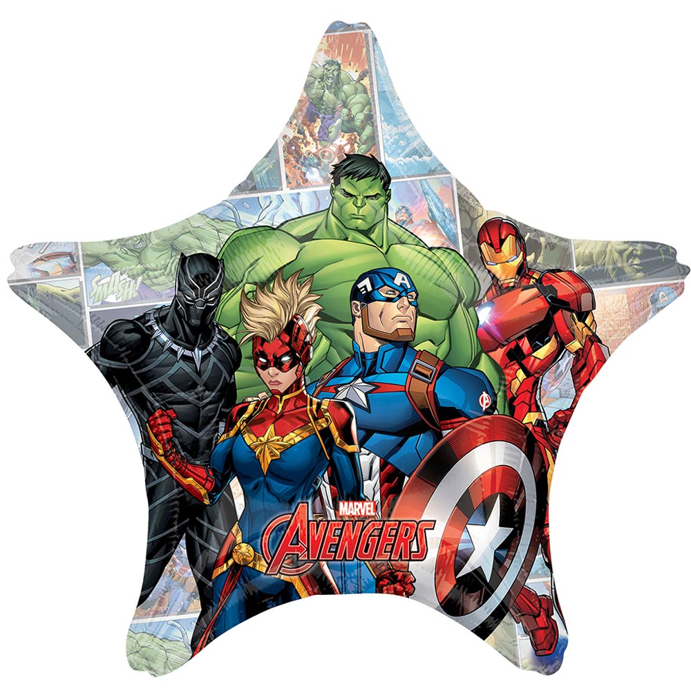 Avengers Powers Unite Star Foil Balloon Party Pieces