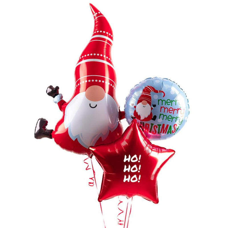 Personalised Balloon Bunch - Gnome for Christmas Personalised Balloons