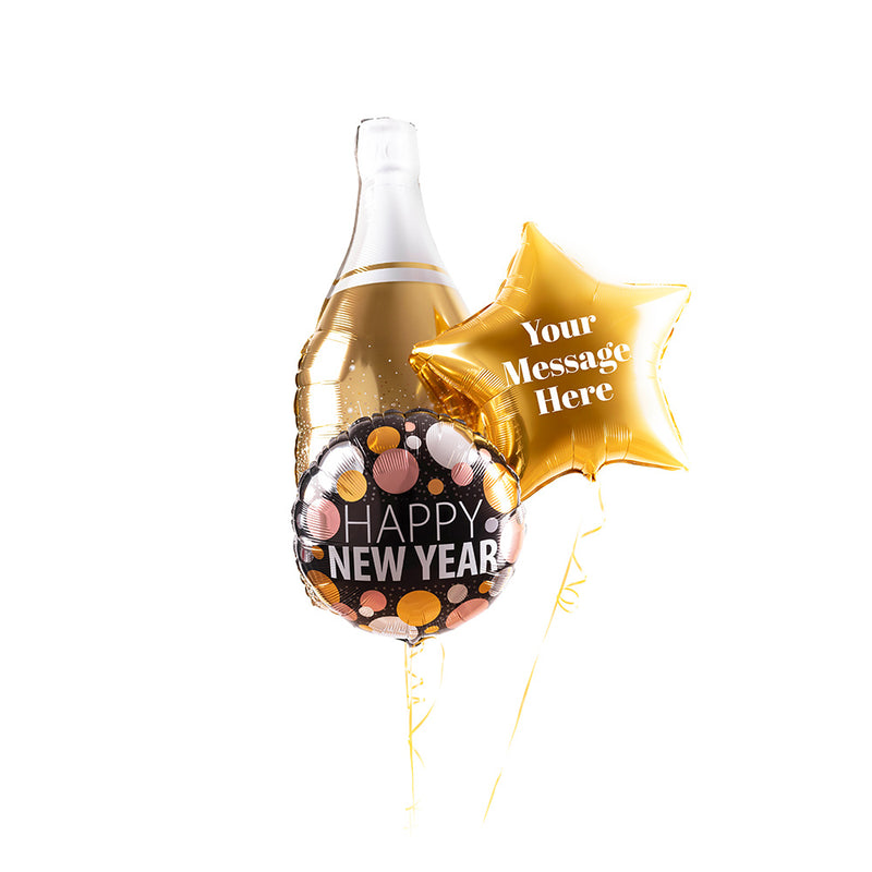 Personalised Balloon Bunch - New Year Cheers