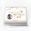 Personalised Photo Cake - Mixed Metallics Personalised Cake