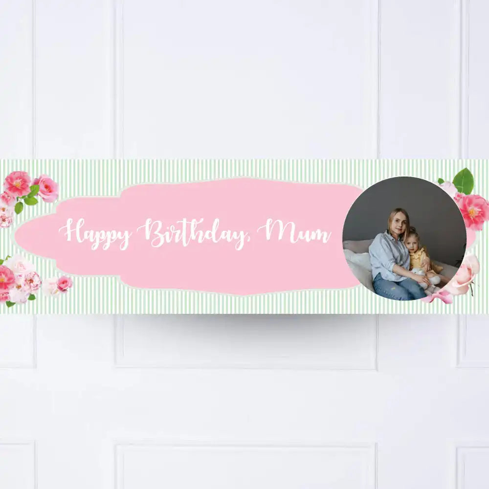 A Very English Rose Personalised Party Banner Personalised Banner