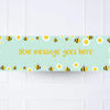 Sweet Bees & Daisies Personalised Party Banner Message Personalised Banner