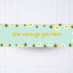 Sweet Bees & Daisies Personalised Party Banner