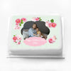 Personalised Photo Cake - A Very English Rose Personalised Cake