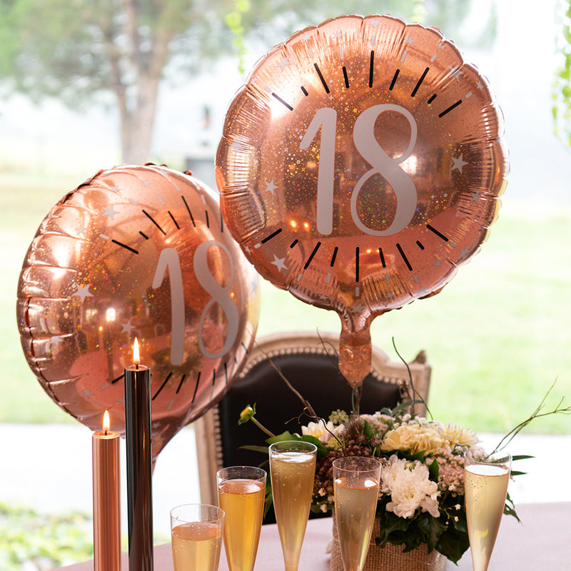 18th Birthday Rose Gold Foil Balloon