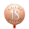 18th Birthday Rose Gold Foil Balloon Milestone