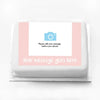 Personalised Coloured Photo Cake Pink Personalised Cake