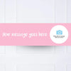 Coloured Personalised Party Banner Pink None Personalised Banner