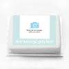 Personalised Coloured Photo Cake Blue Personalised Cake