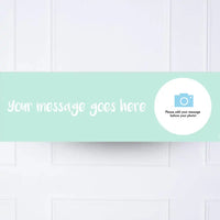 Coloured Personalised Party Banner Blue None Personalised Banner