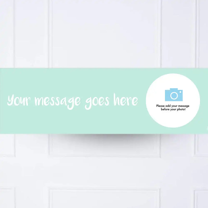 Blue Personalised Party Banner Personalised Banner