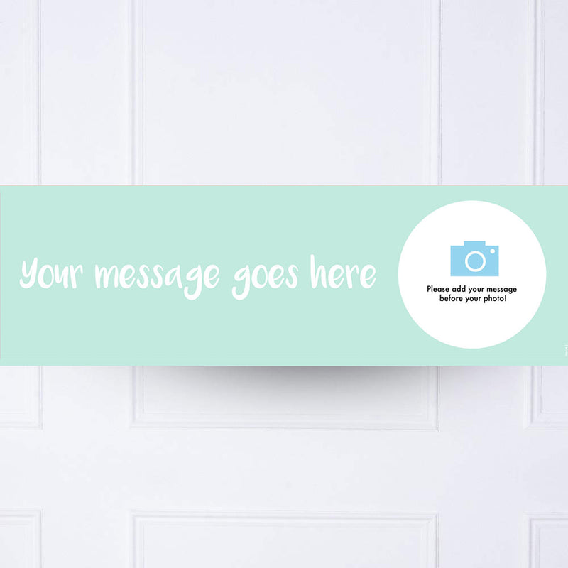 Blue Personalised Party Banner