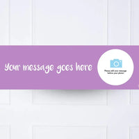 Coloured Personalised Party Banner Purple None Personalised Banner