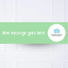 Coloured Personalised Party Banner Green None Personalised Banner