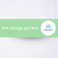 Coloured Personalised Party Banner Green None Personalised Banner