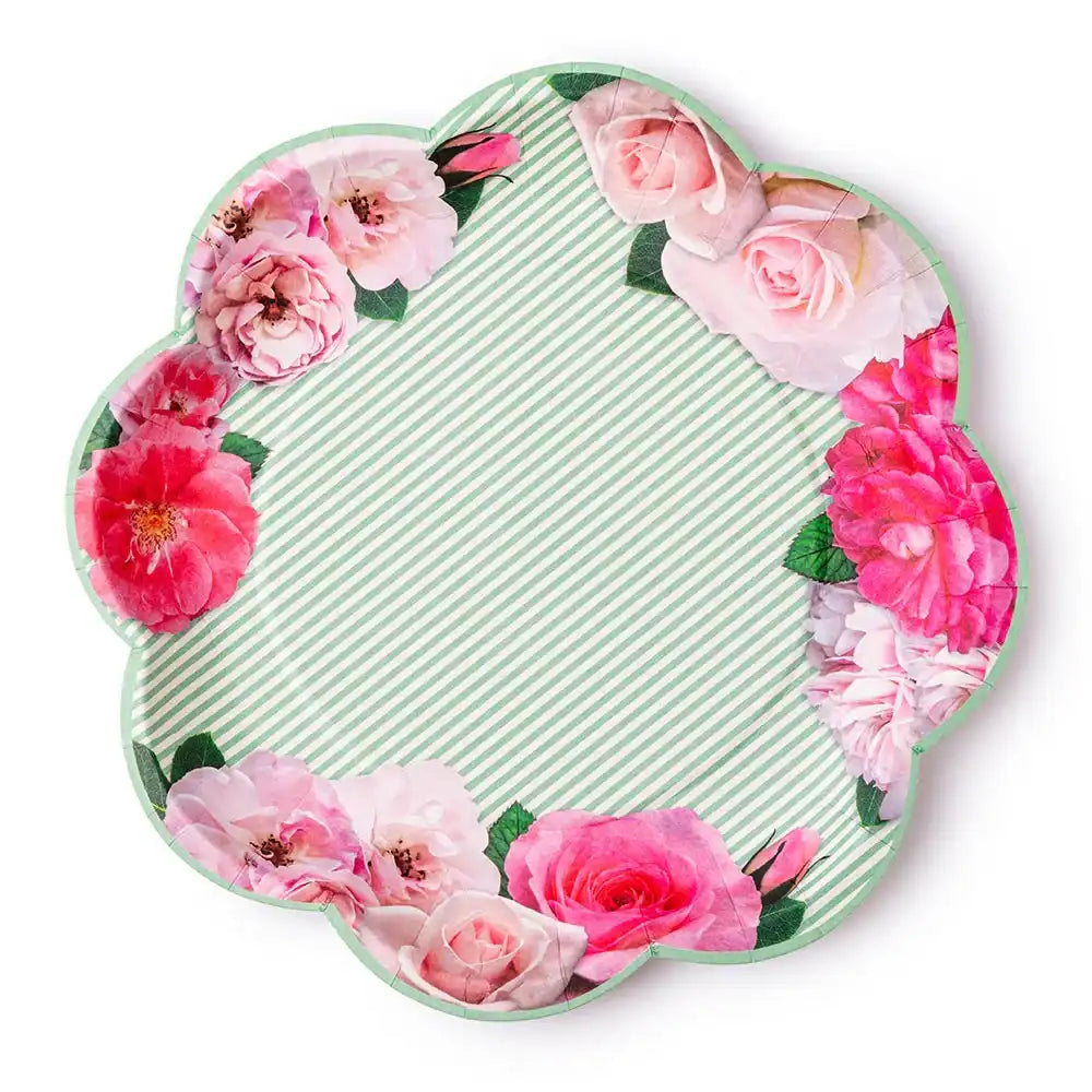 A Very English Rose Paper Party Plates (x8) Own Brand