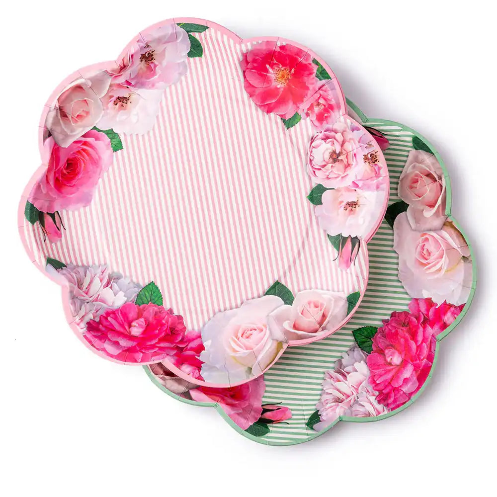 A Very English Rose Paper Party Plates (x8) Own Brand