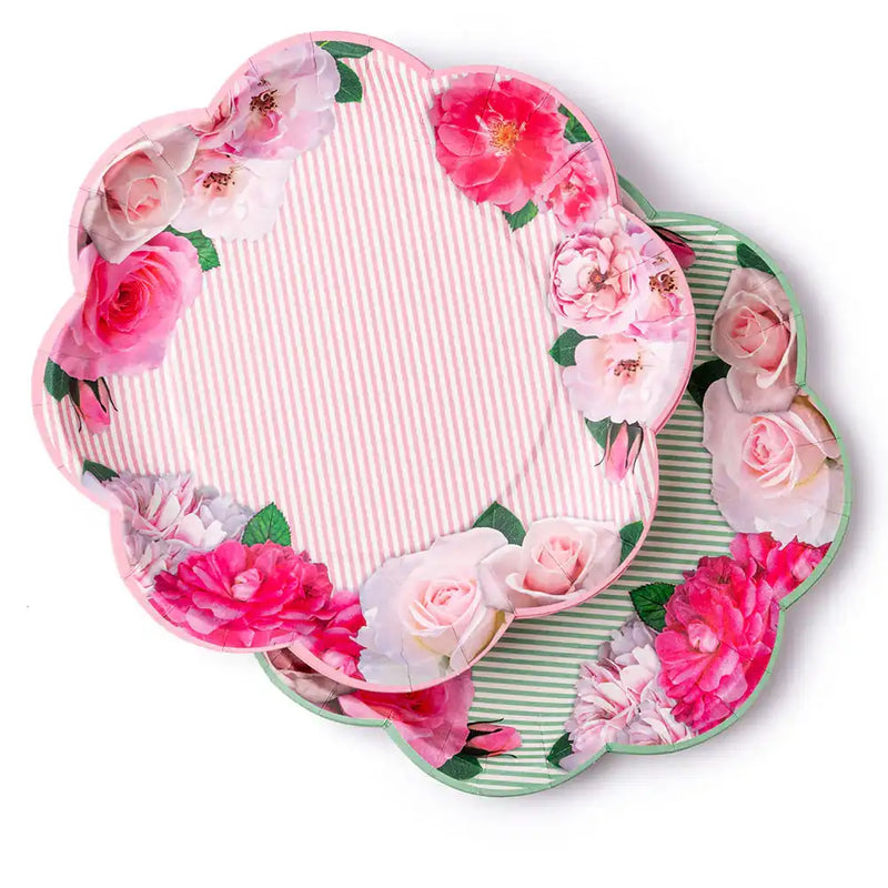 A Very English Rose Paper Party Plates (x8) Own Brand