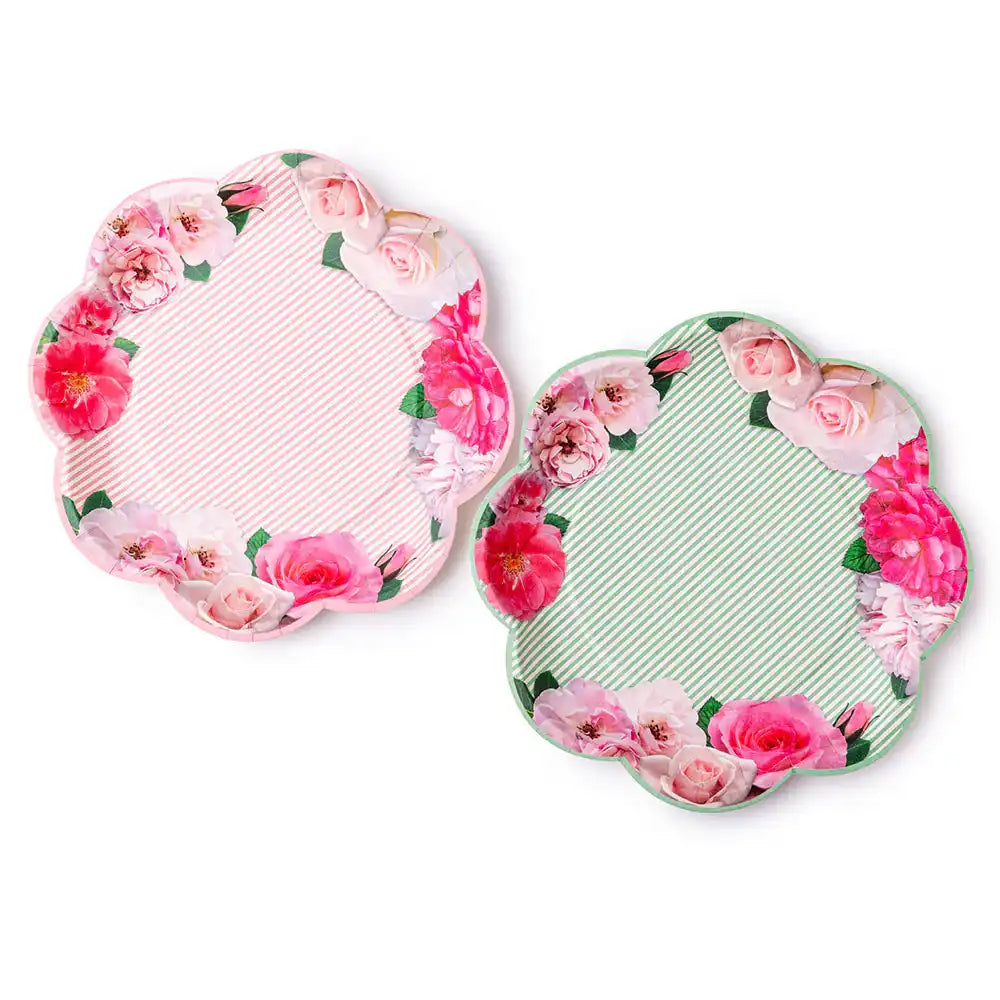 A Very English Rose Paper Party Plates (x8) Own Brand