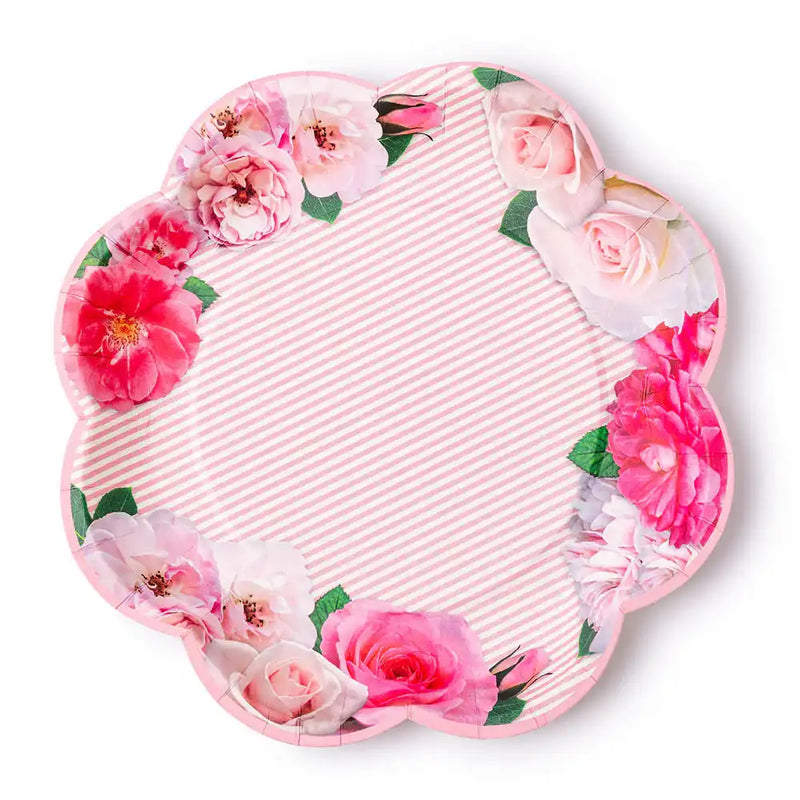 A Very English Rose Paper Party Plates (x8) Own Brand