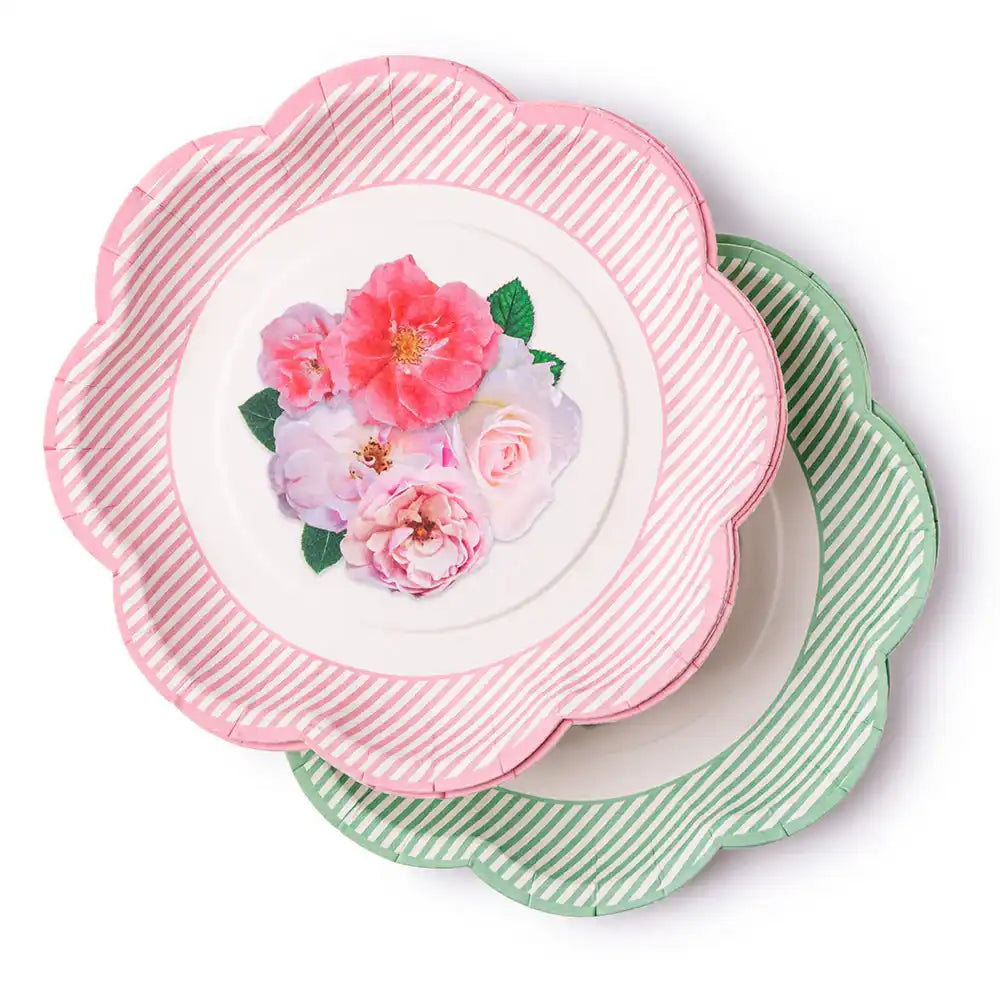 A Very English Rose Small Paper Party Plates (x8) Own Brand