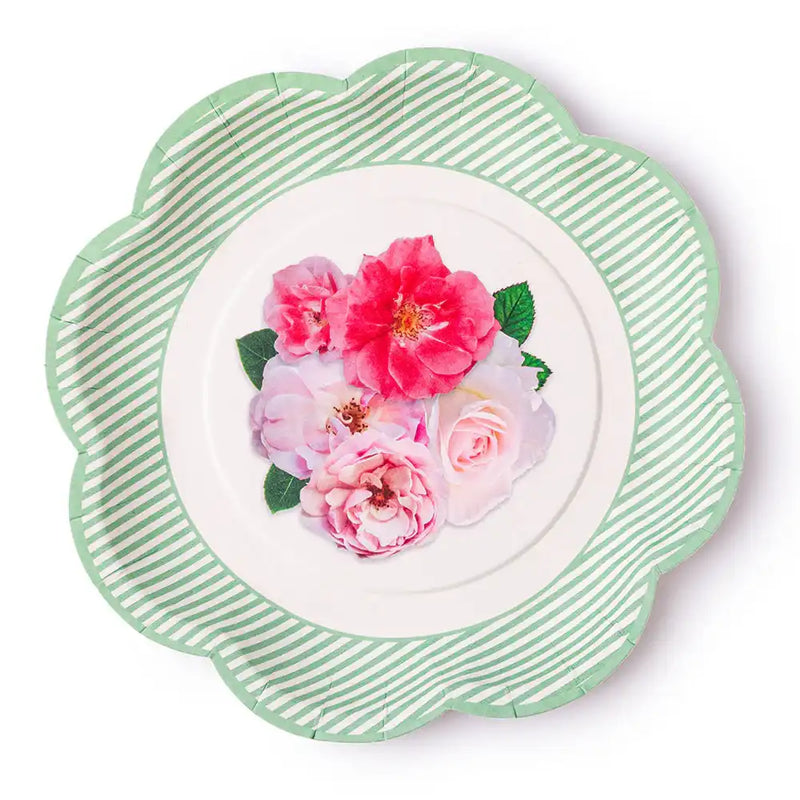 A Very English Rose Small Paper Party Plates (x8) Own Brand