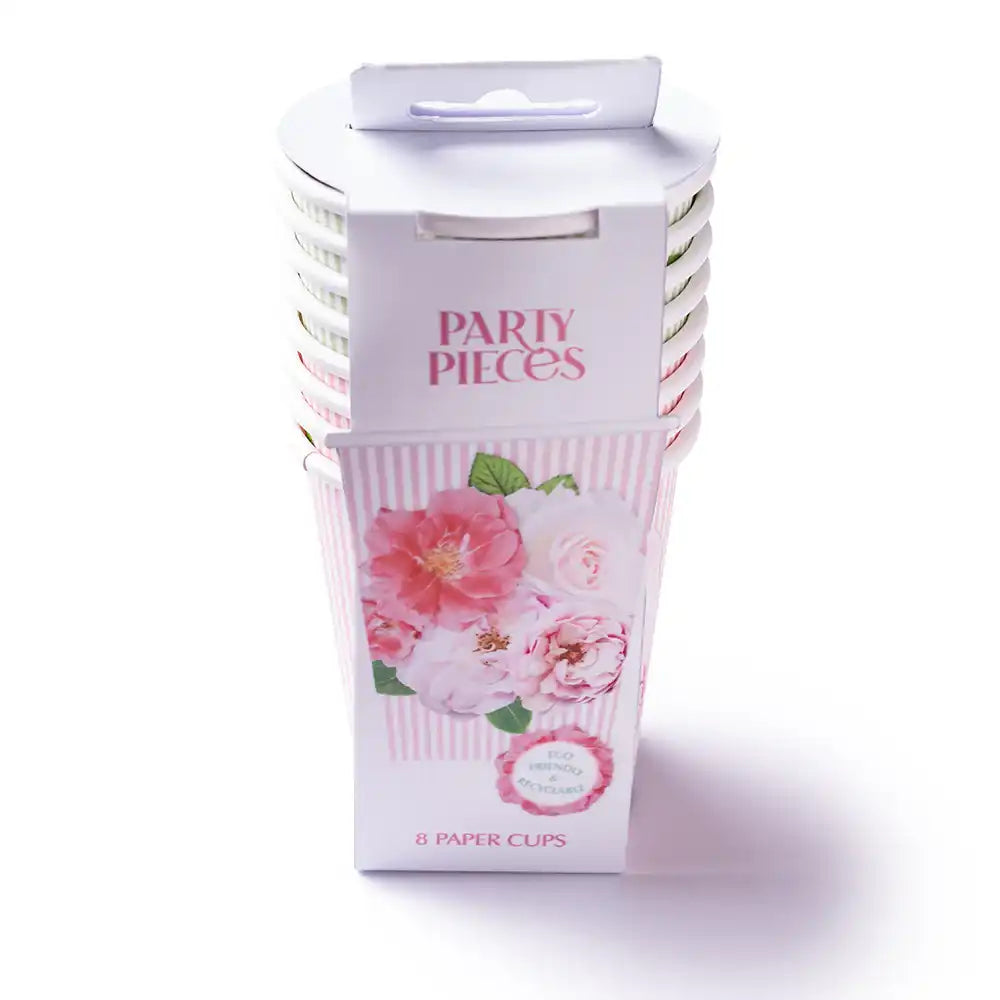 A Very English Rose Paper Party Cups (x8) Own Brand