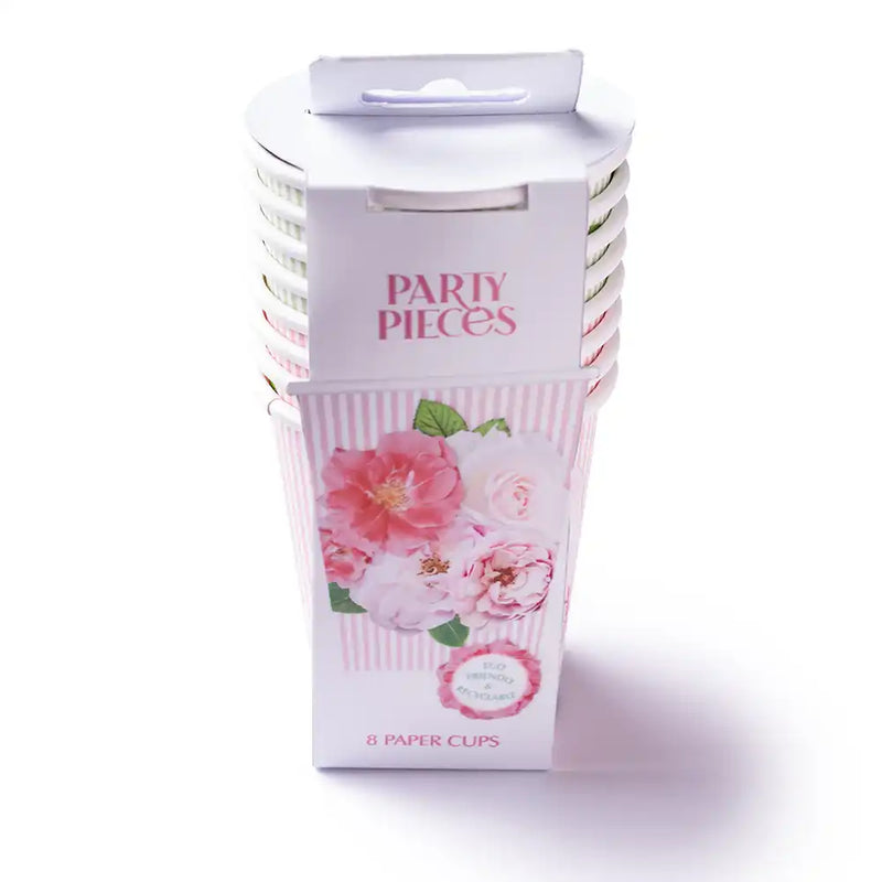 A Very English Rose Paper Party Cups (x8) Own Brand