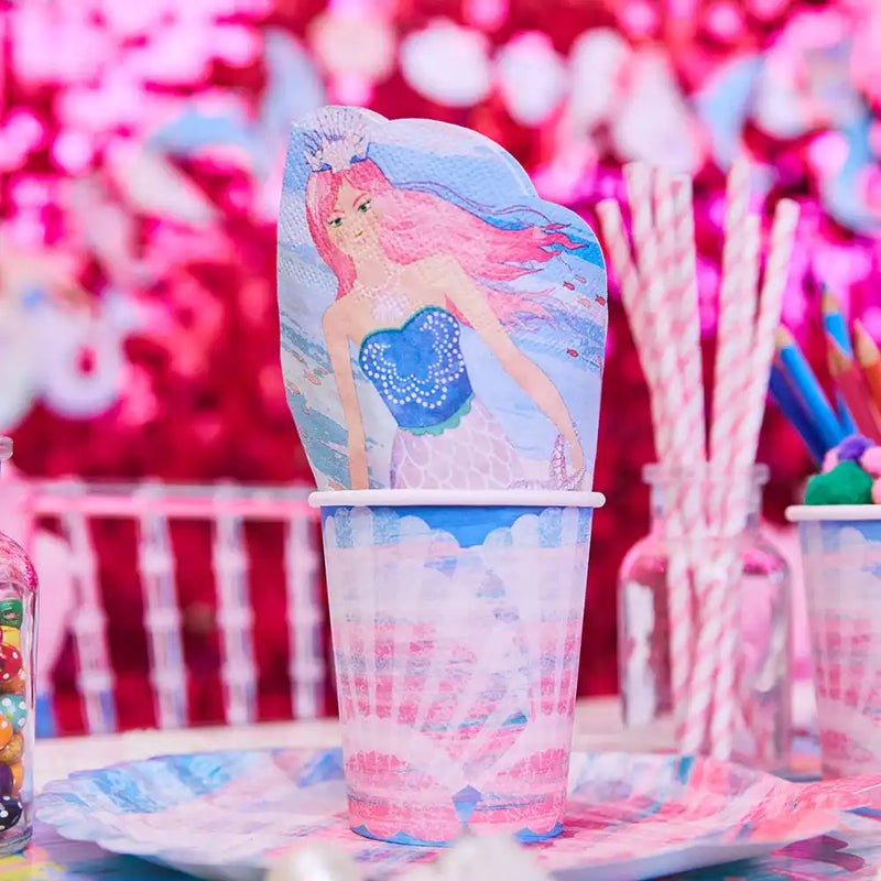 Queen of the Sea Shell Paper Party Cups (x8) Own Brand