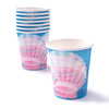 Queen of the Sea Shell Paper Party Cups (x8) Own Brand