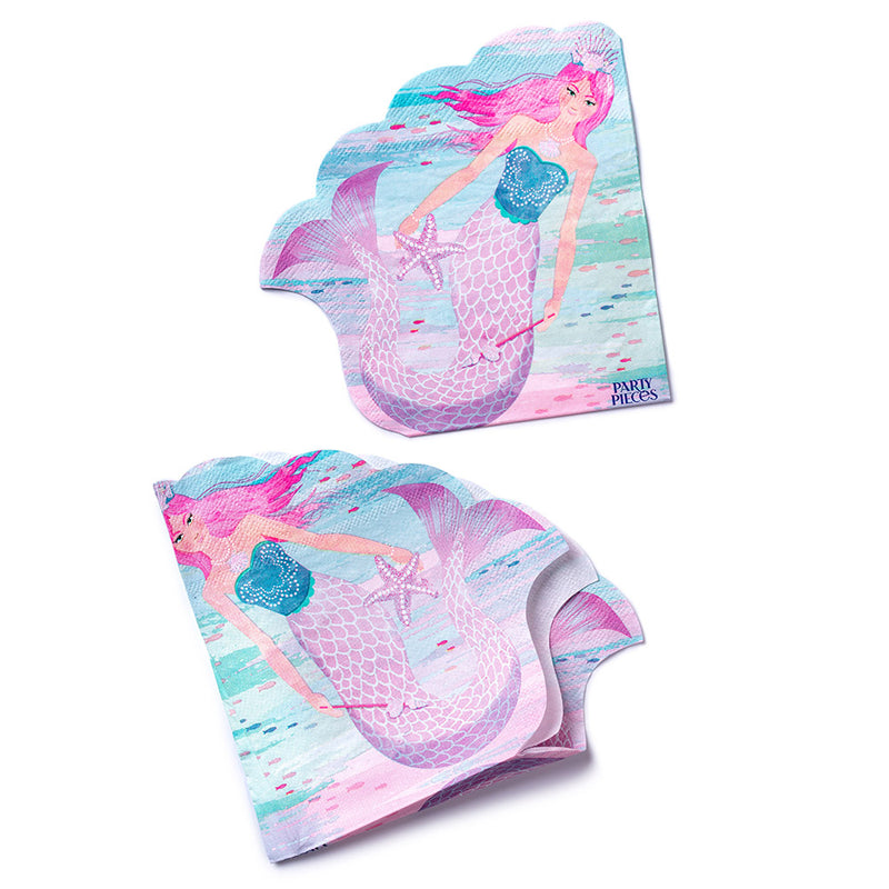 Queen of the Sea Shaped Napkins (x16)