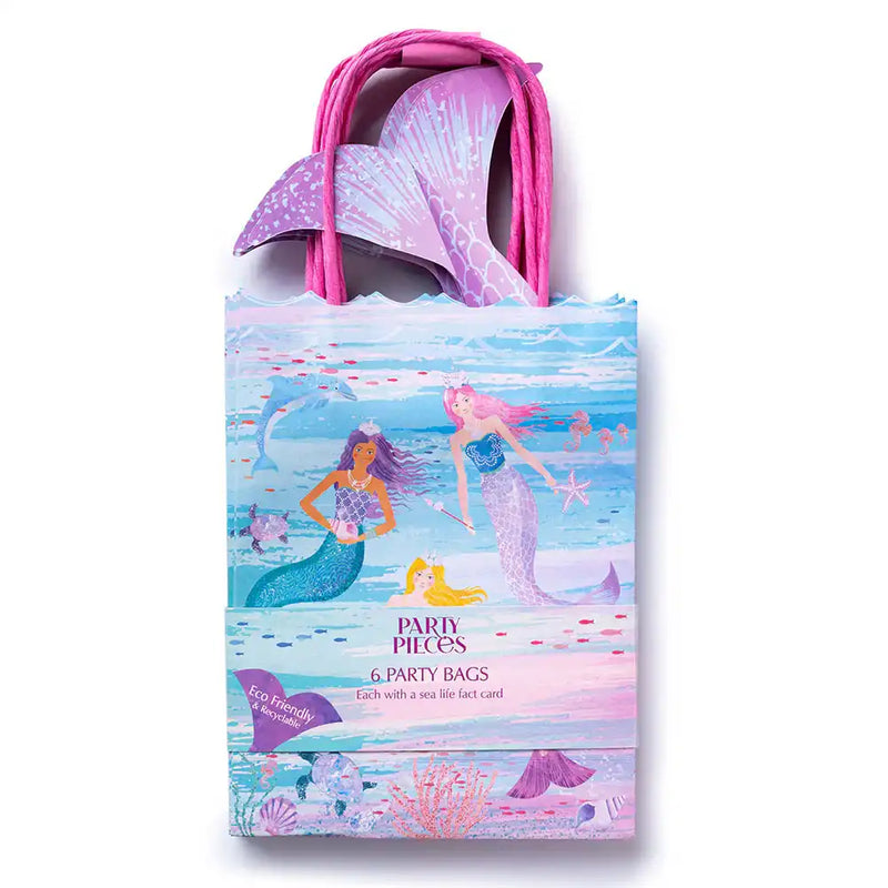 Queen of the Sea Paper Party Bags with Sea Life Fact Cards (x6) Own Brand