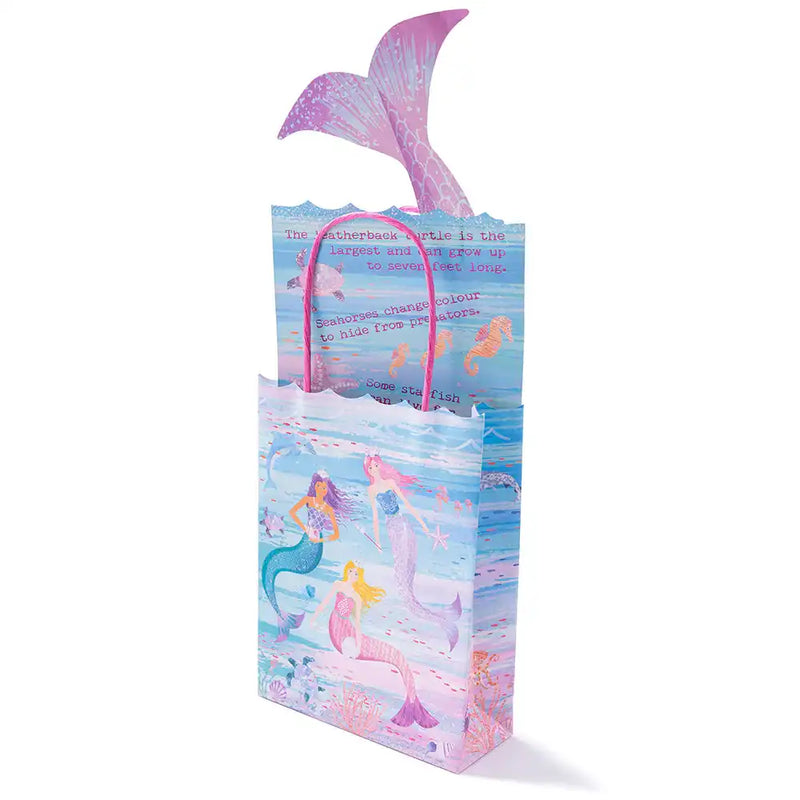 Queen of the Sea Paper Party Bags with Sea Life Fact Cards (x6) Own Brand