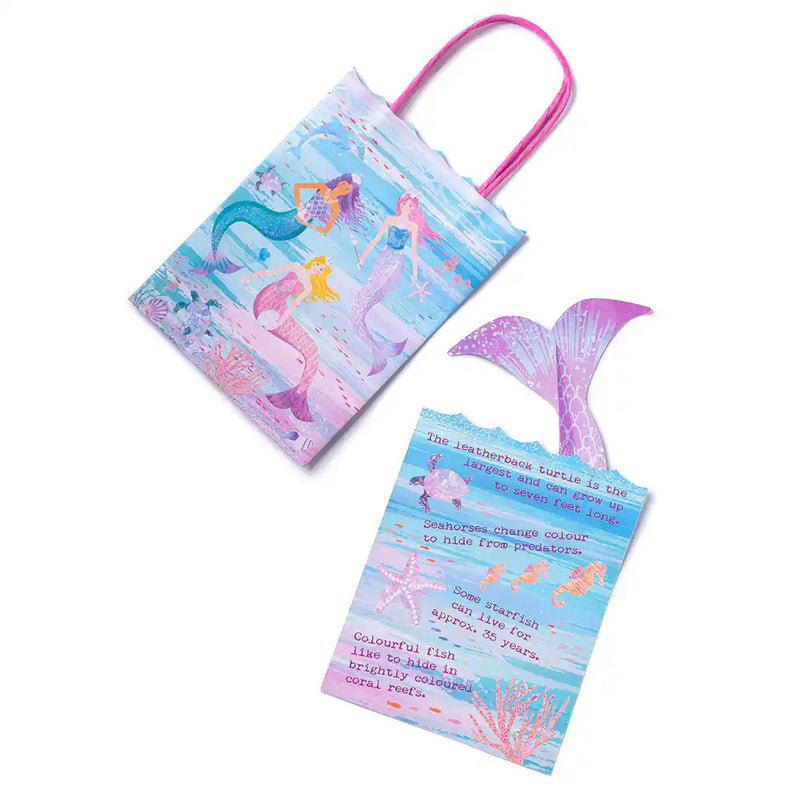 Queen of the Sea Paper Party Bags with Sea Life Fact Cards (x6) Own Brand