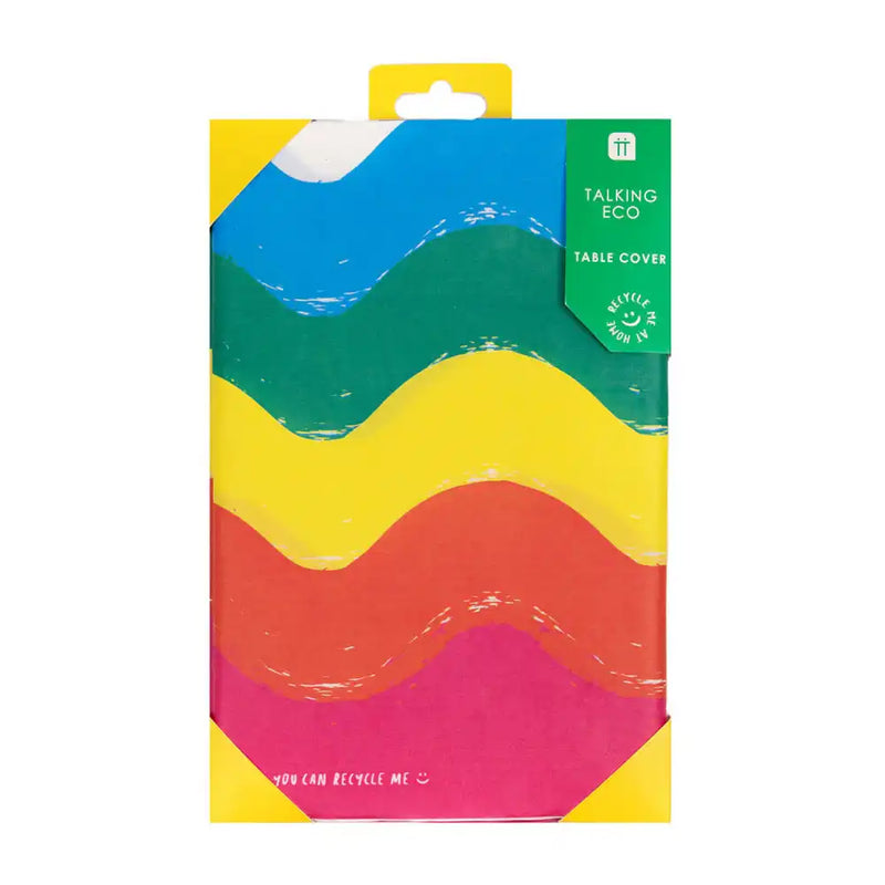Rainbow Retro Paper Table Cover General Party