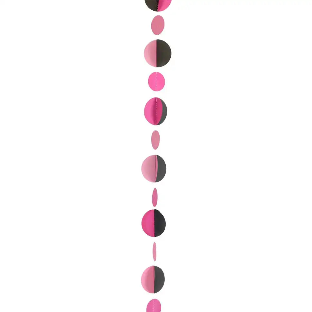 Pink & Black Circles Balloon Tail General Party