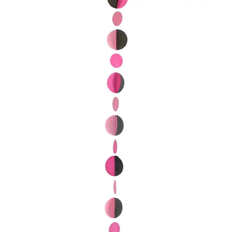 Pink & Black Circles Balloon Tail General Party