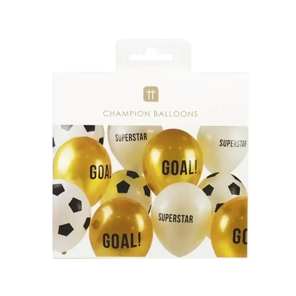 Football Champions Latex Balloons (x12) Football