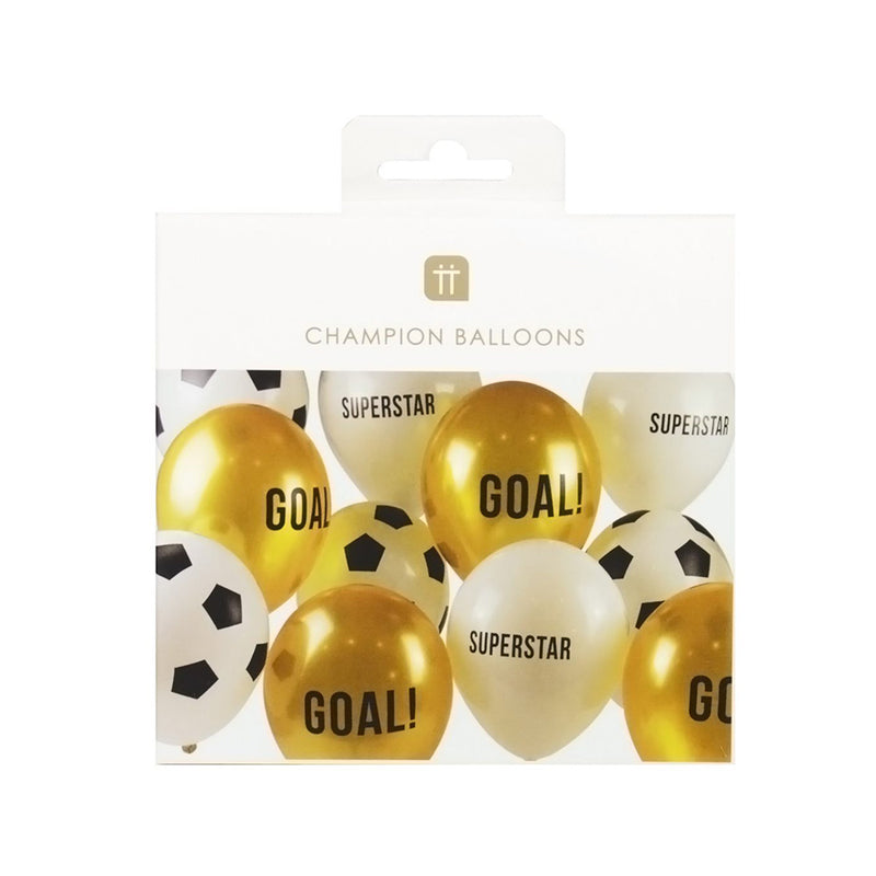 Football Champions Latex Balloons (x12)