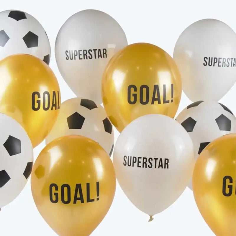 Football Champions Latex Balloons (x12) Football