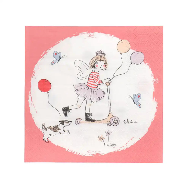 Tilly & Tigg Pink Party Eco Napkins (x12) Kids Party