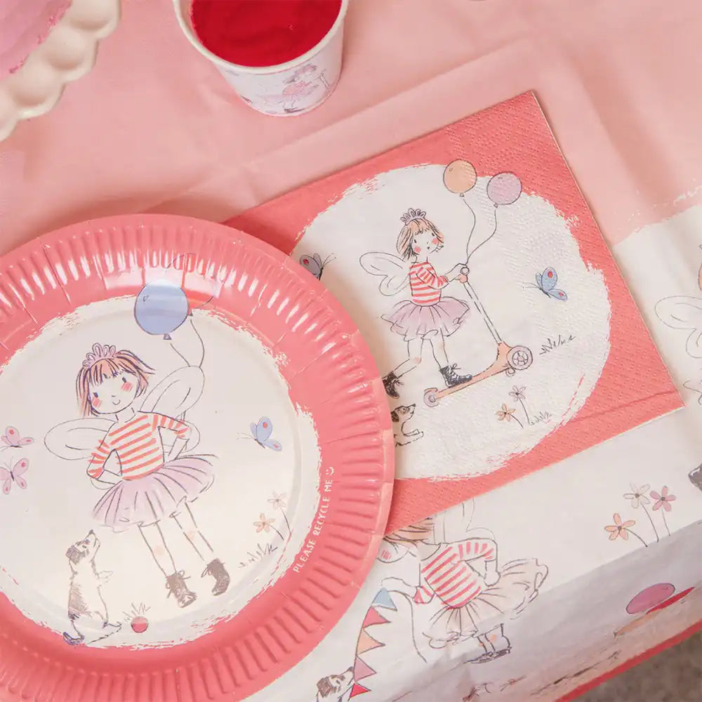 Tilly & Tigg Pink Party Eco Napkins (x12) Kids Party
